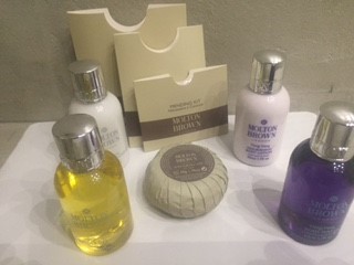 Mykonos No 5 Hotel Room Bathroom moulton brown products