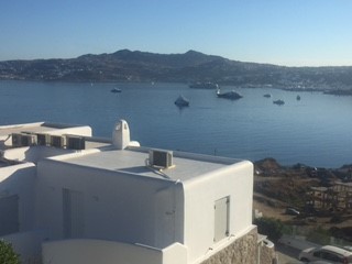 Mykonos no 5 hotel view from Corner Suite
