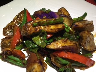 Charms Restaurant Eggplant and String Bean New York City