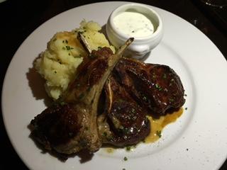 Le Vin de Bellechase Lamb chops