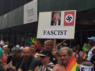 NYC Pride Parade 2018 Fascist Political statement