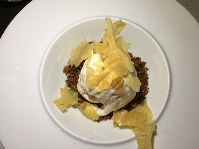 Halva Ice Cream at Sphinx Restaurant Oia Santorini Greece